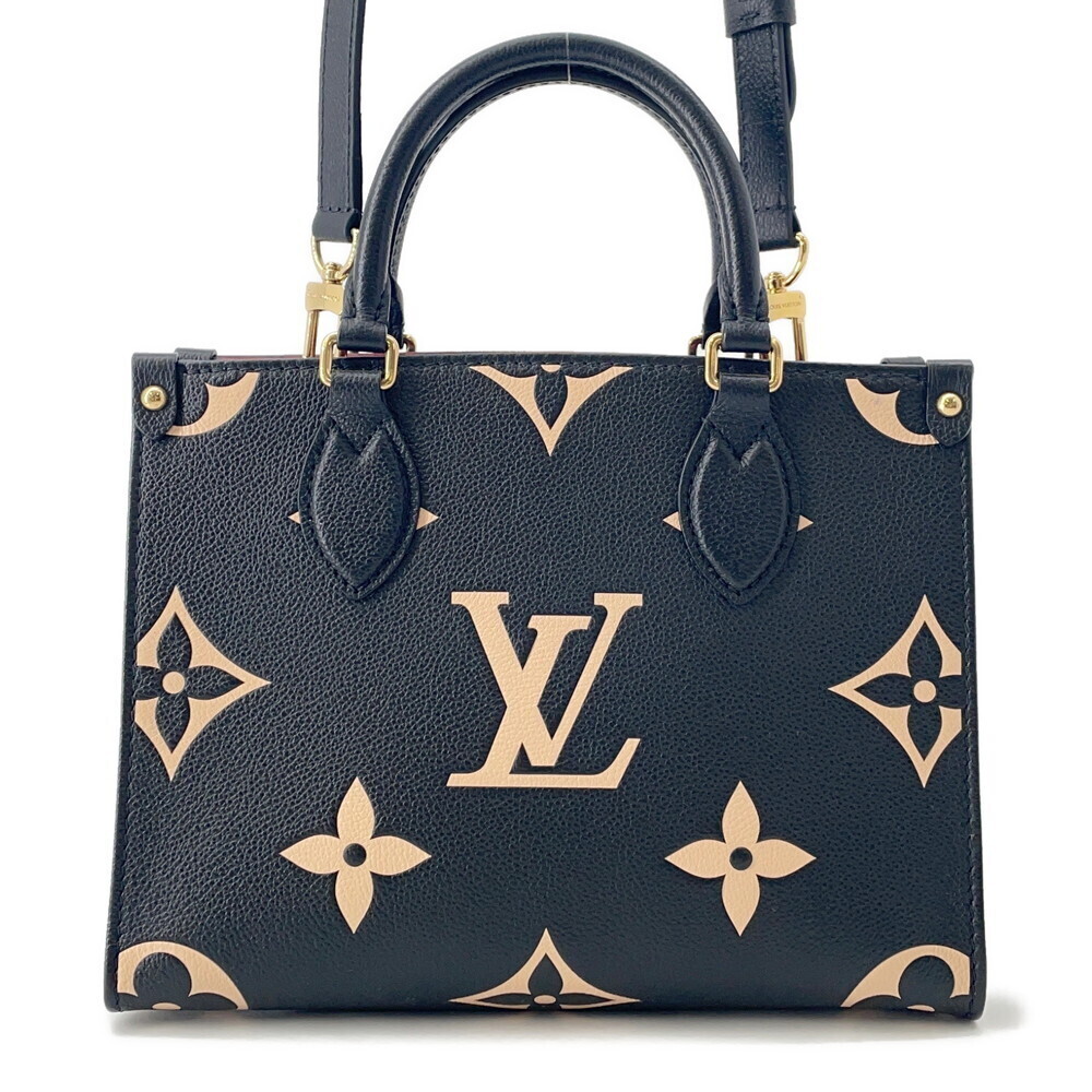 Louis Vuitton Monogram Empreinte OnTheGo Tote Bag Shoulder Black